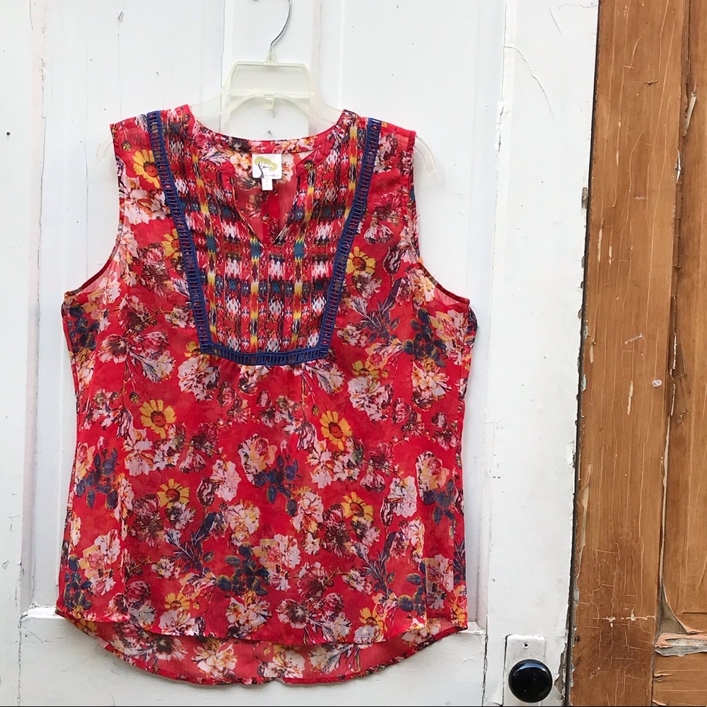 Fig and Flower top Size Large
